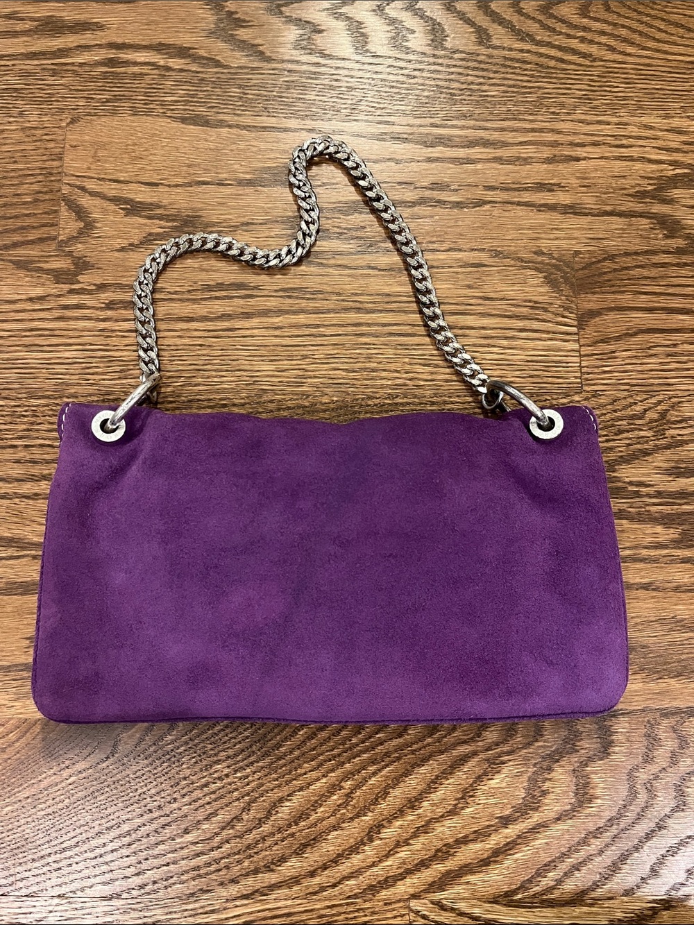 MICHAEL Michael Kors purple suede shoulder bag | vintage - Picture 2 of 9